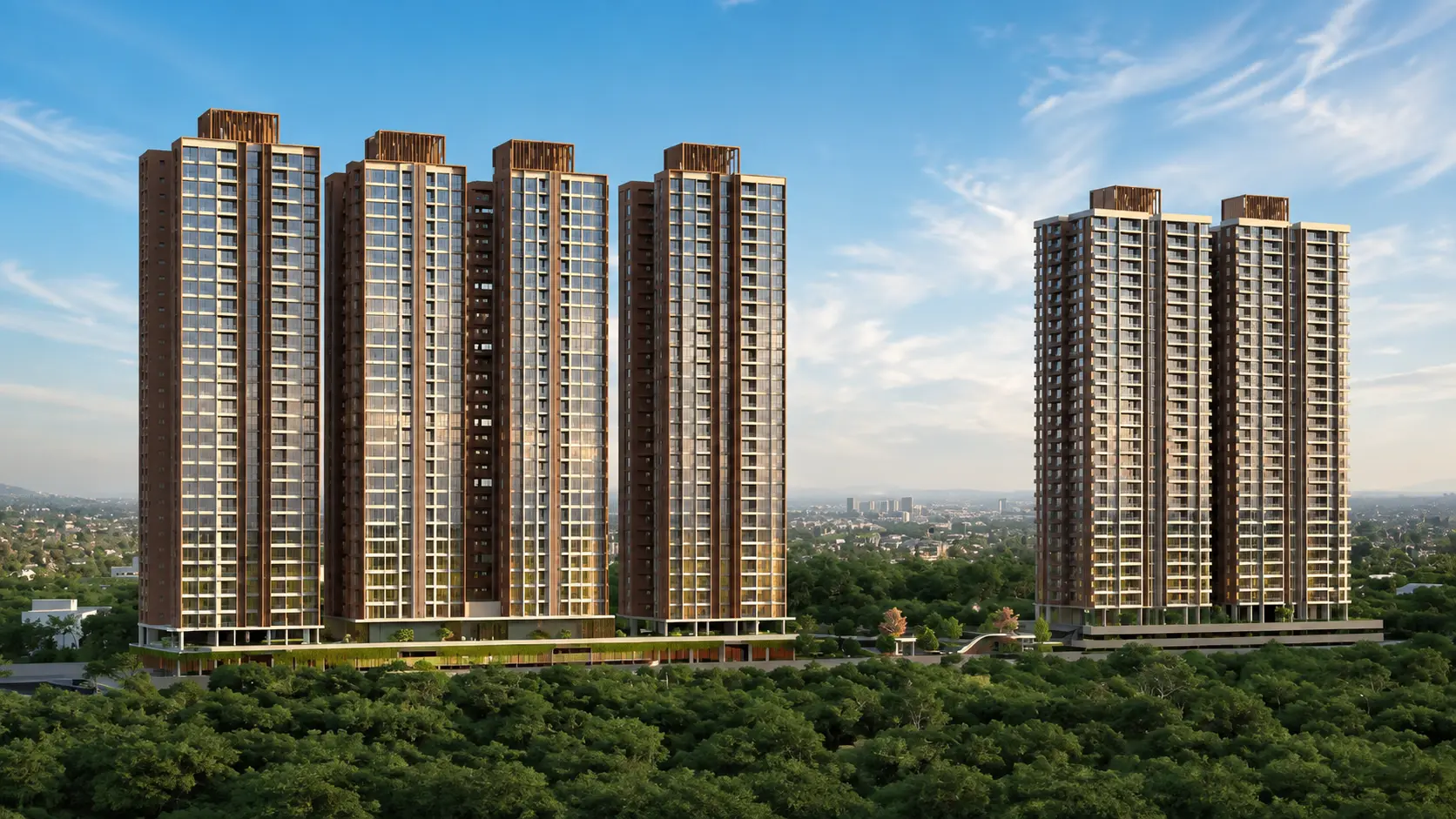Namrata Boulevard Tathawade tower elevation by Namrata Group
